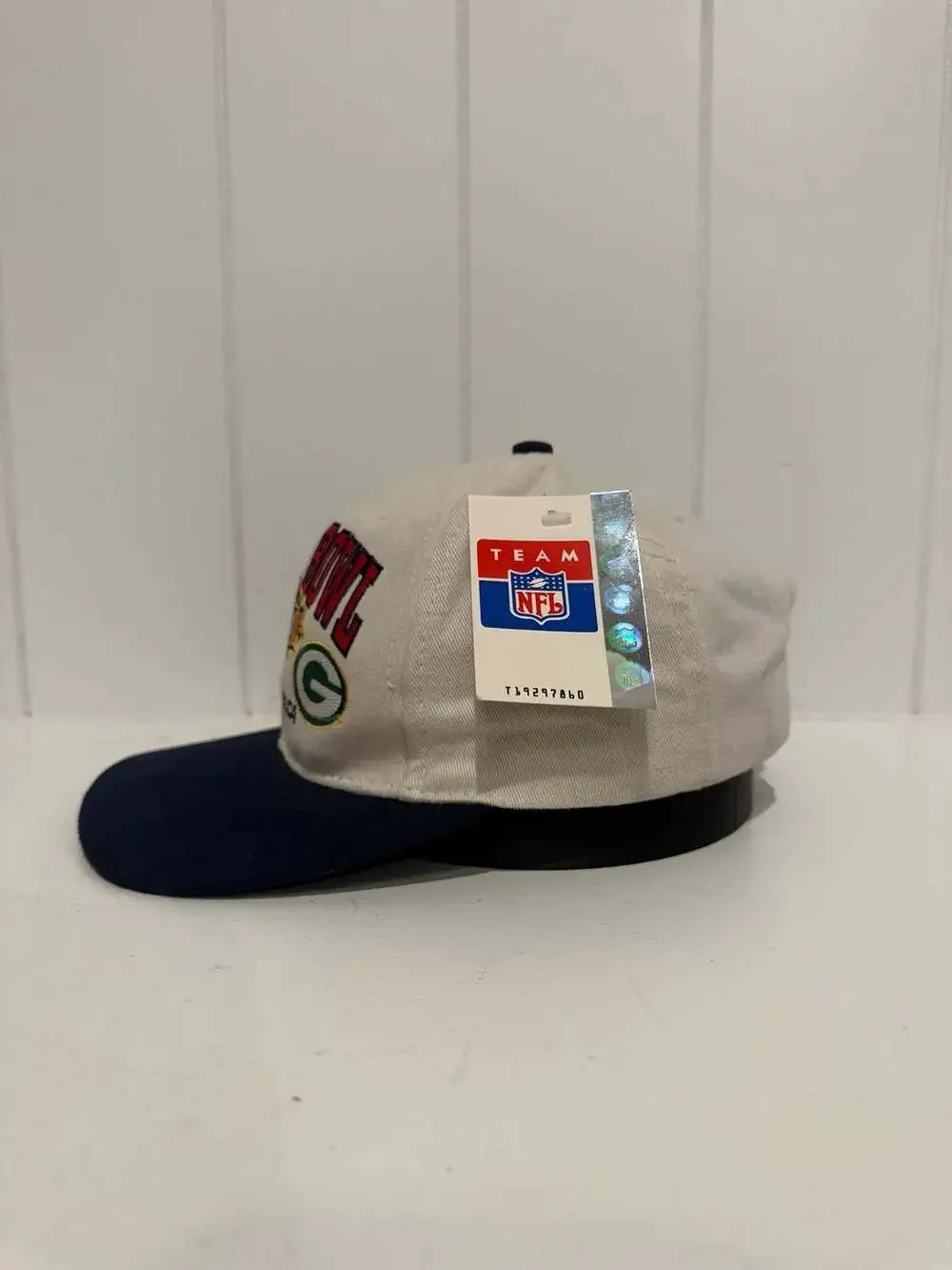 Vintage Logo 7 Super Bowl XXXII Packers vs Broncos Snapback Hat